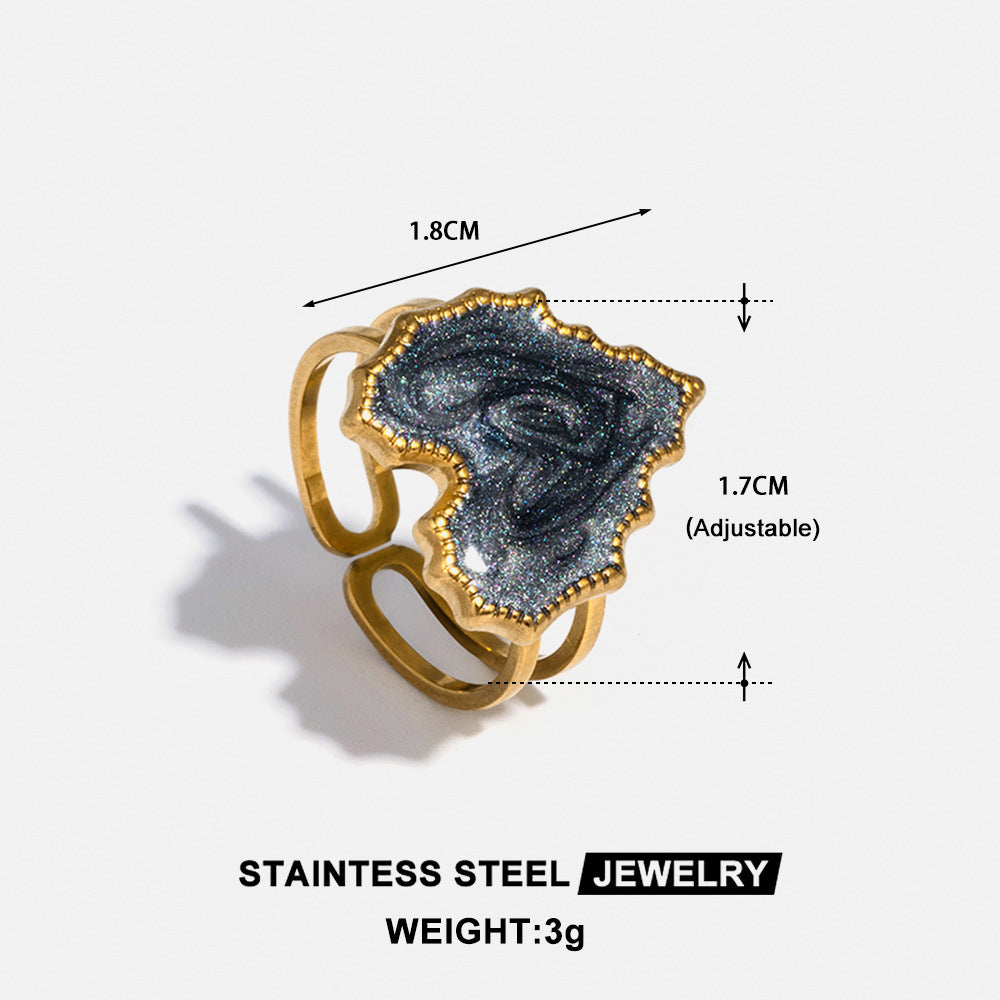 Irregular Heart Stainless Steel Drip Ring