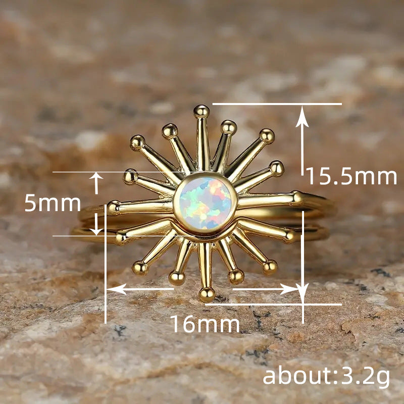 New Sunrise And Sunset Series New Couple Rings