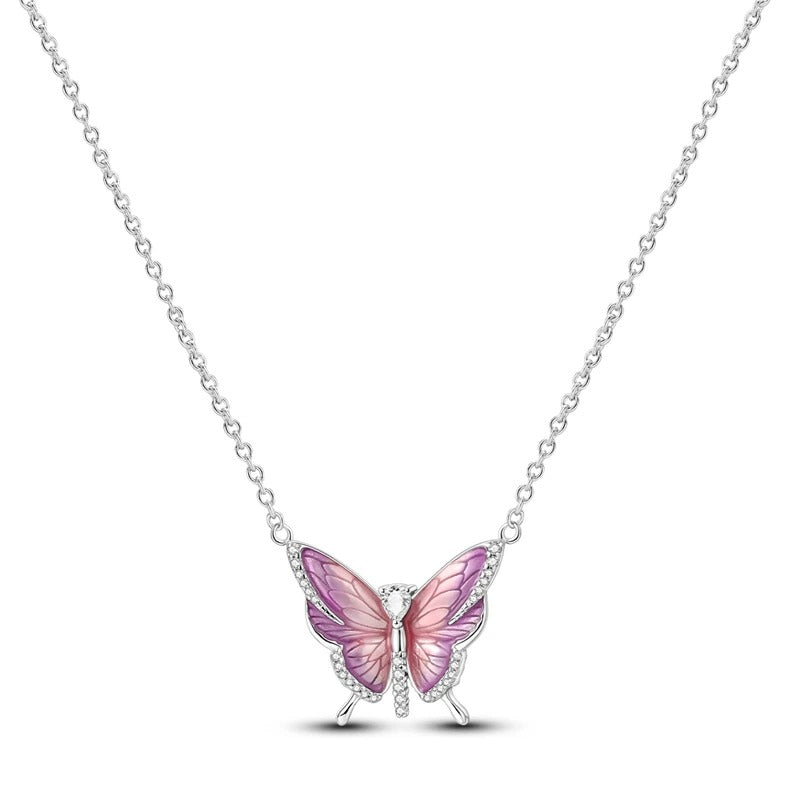 Original 925 Sterling Silver Necklace For Women Class Style Heart Shape Romantic Style High Quality Women Necklace Jewelry Gift